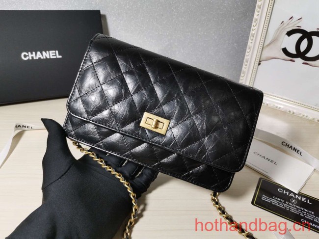 Chanel CLASSIC WALLET ON CHAIN AP0251 Black