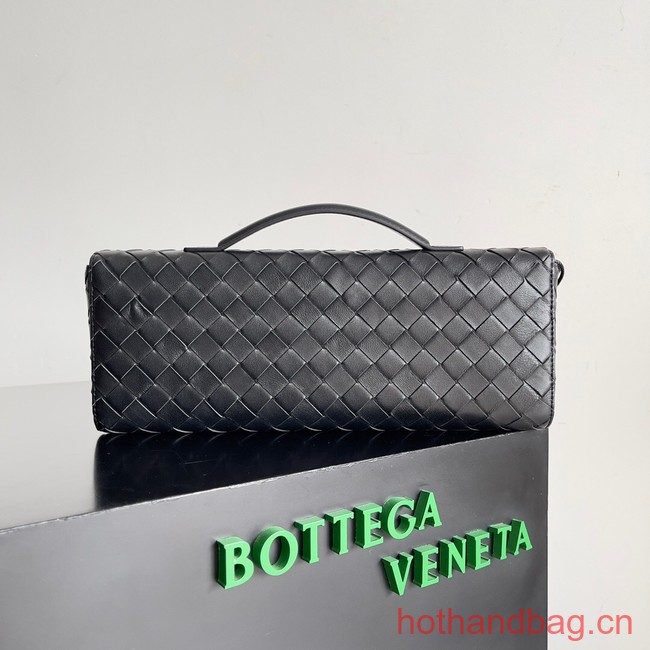 Bottega Veneta Long Clutch Andiamo With Handle 741511 black