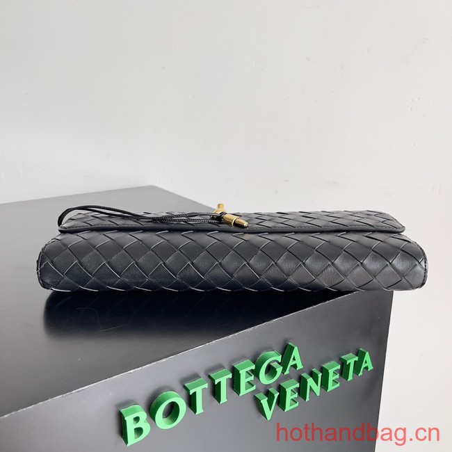 Bottega Veneta Long Clutch Andiamo With Handle 741511 black