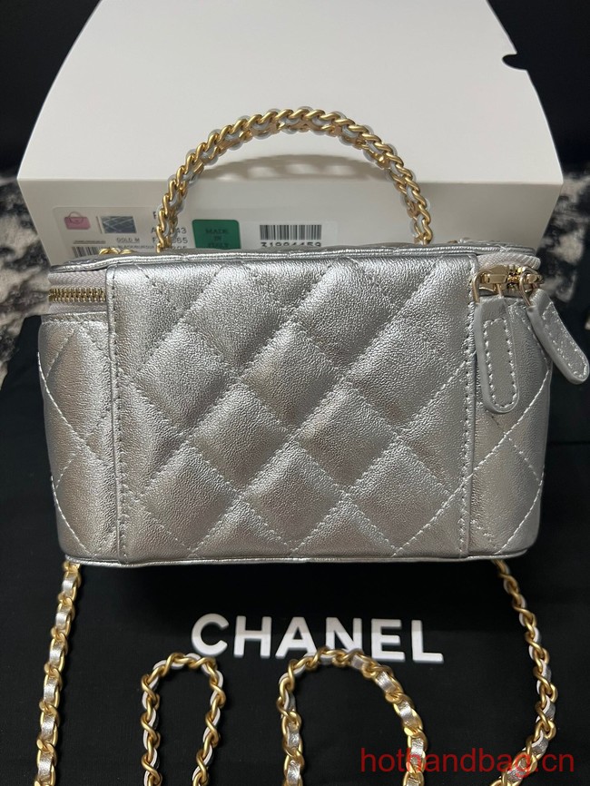 CHANEL CLUTCH WITH CHAIN AP3747 Silver