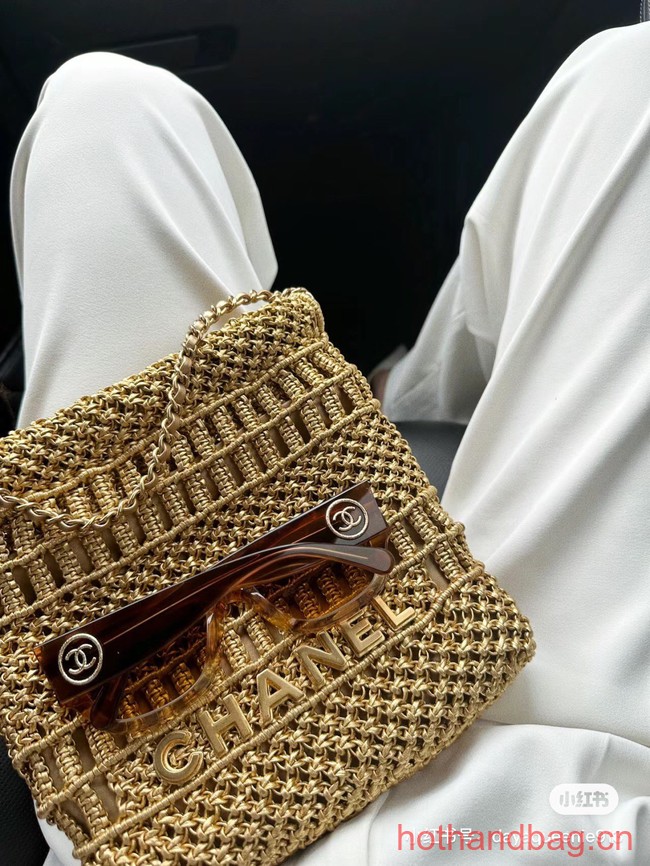 chanel 22 mini handbag AS3980 brown