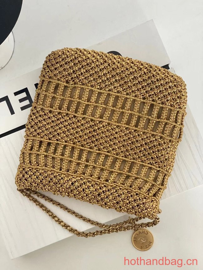 chanel 22 mini handbag AS3980 brown