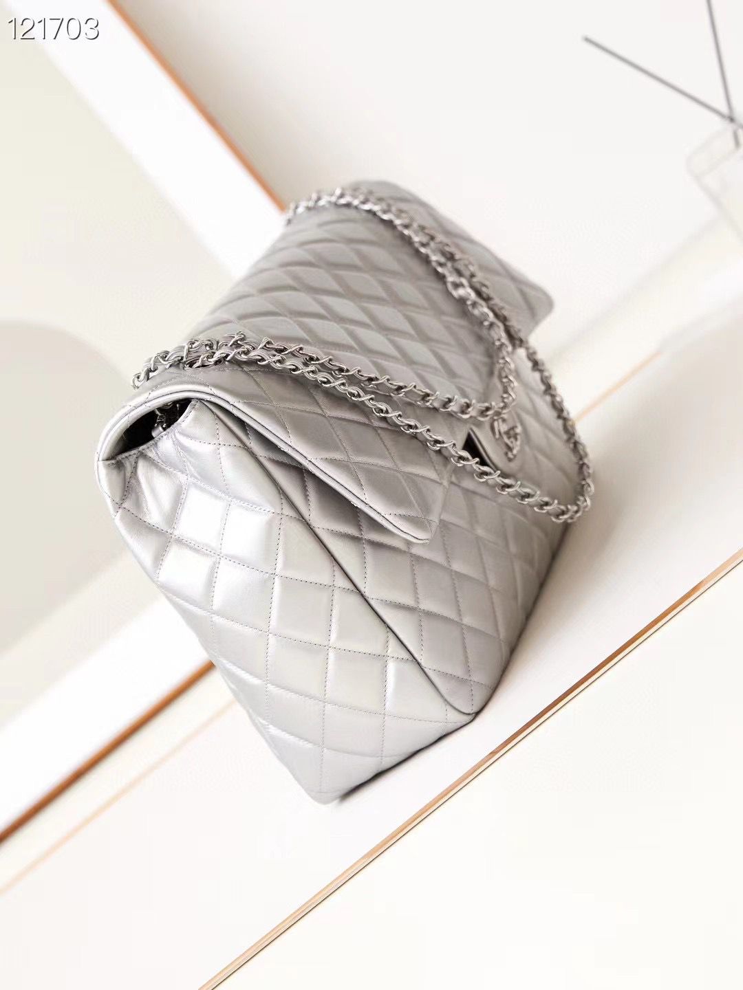 Chanel LARGE 2.55 HANDBAG AS4661 Silver