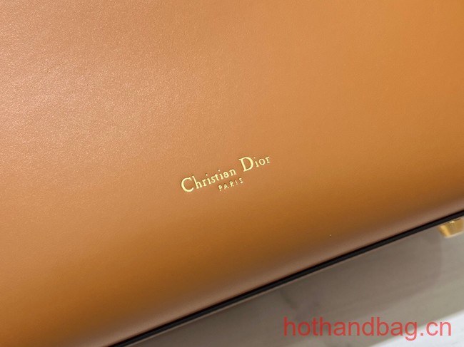 Dior MEDIUM BOSTON BAG Calfskin 8801 brown