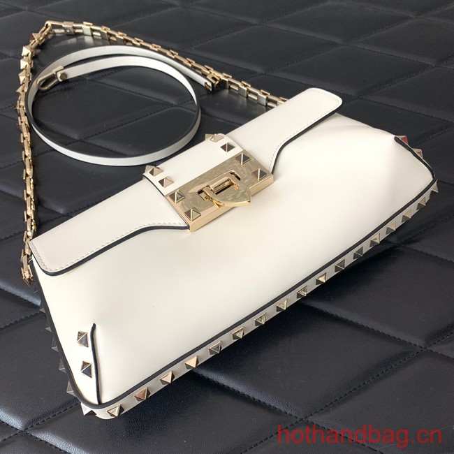 VALENTINO Rockstud 23 smooth calfskin bag 0M77Q white