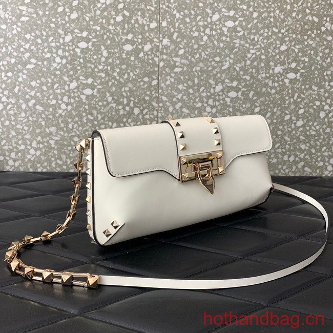 VALENTINO Rockstud 23 smooth calfskin bag 0M77Q white