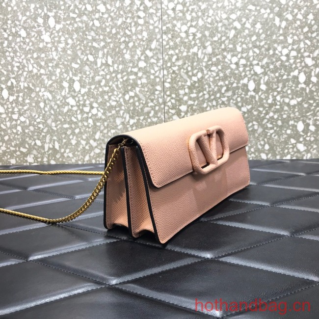 VALENTINO grain calfskin leather bag 0681 pink