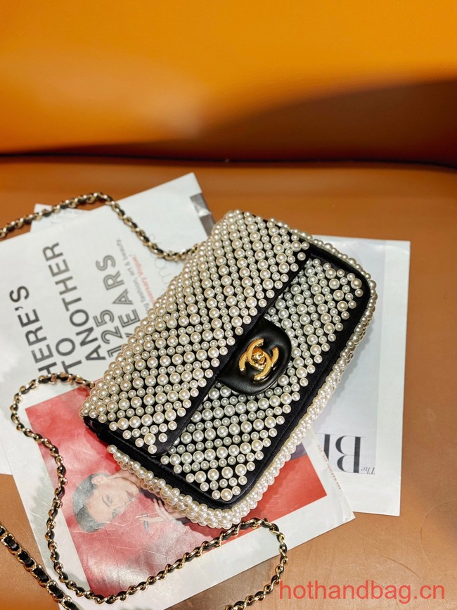 Chanel SMALL FLAP BAG AS3965 Pearls