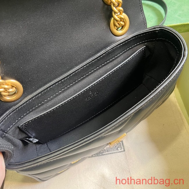 GUCCI GG MARMONT MINI SHOULDER BAG 446744 black