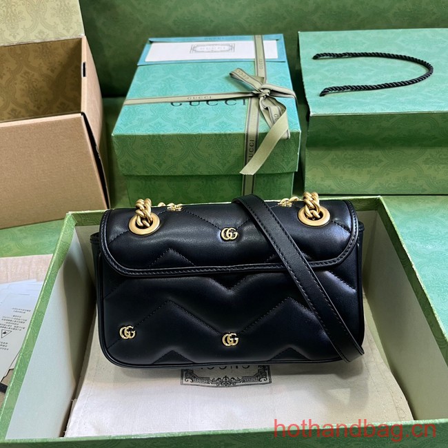 GUCCI GG MARMONT MINI SHOULDER BAG 446744 black