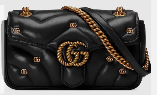 GUCCI GG MARMONT SMALL SHOULDER BAG 443497 black