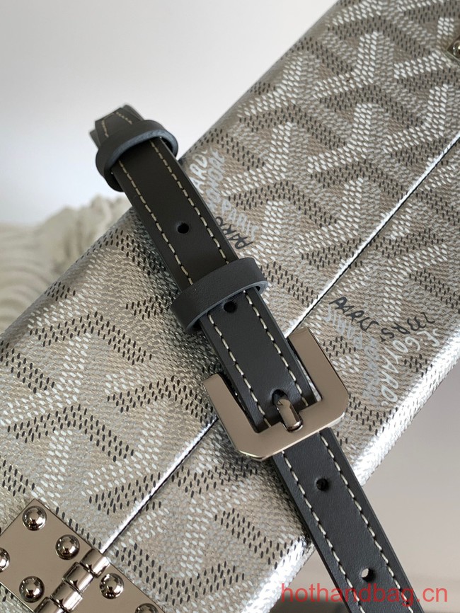 Goyard Calfskin Leather Tote Bag 20301 Silver