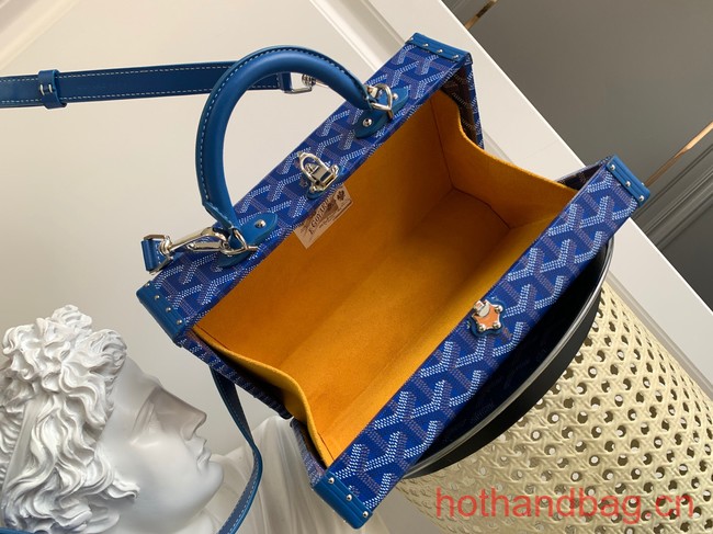 Goyard Calfskin Leather Tote Bag 20301 blue