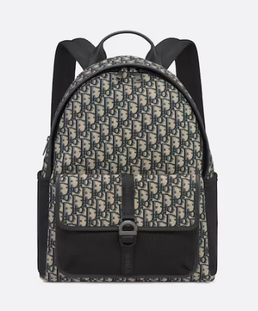 DIOR 8 BACKPACK Beige and Black Dior Oblique Jacquard 1EIBA178YK