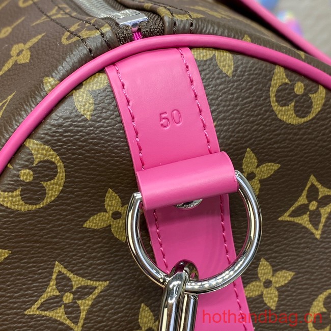 Louis Vuitton Keepall Bandouliere 50 M46769 Pink