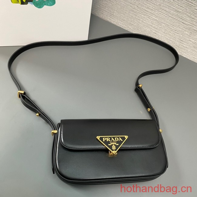 Prada Leather shoulder bag 1BD339 black