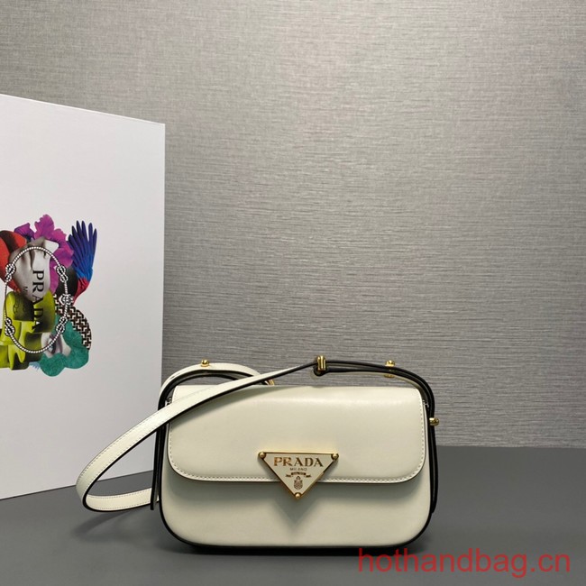 Prada Leather shoulder bag 1BD339 white