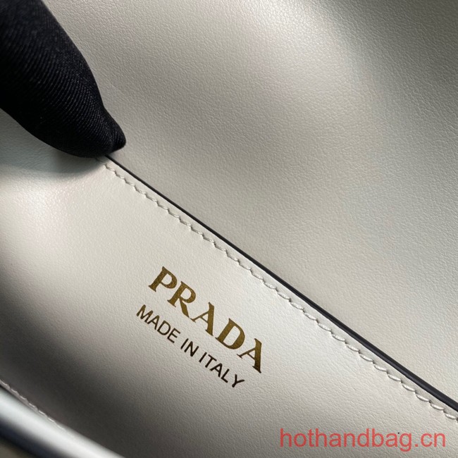 Prada Leather shoulder bag 1BD339 white