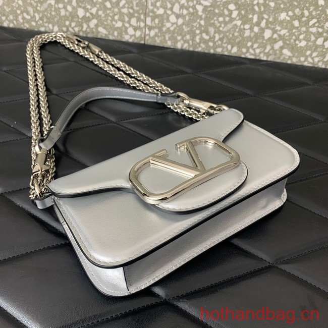 VALENTINO V logo MINI LOCO sheepskin bags B0L97 silver