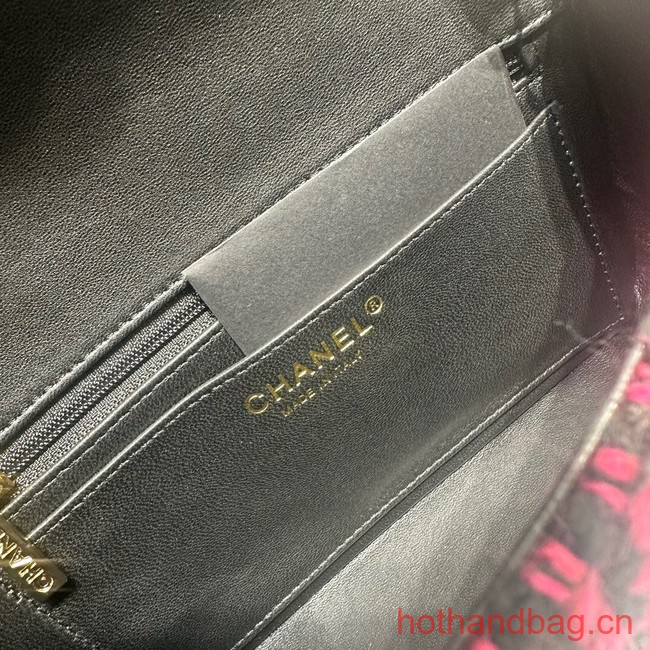 Chanel CLASSIC HANDBAG A01116 red&black