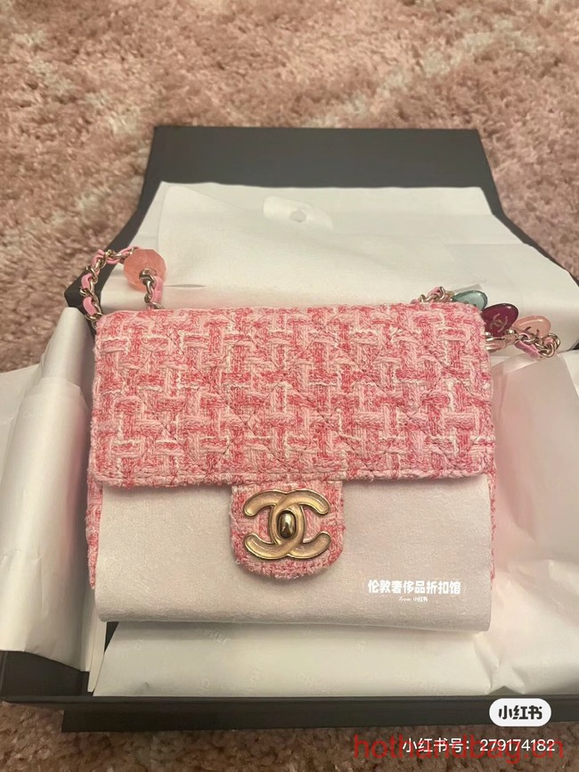 Chanel CLUTCH WITH CHAIN A23P PINK