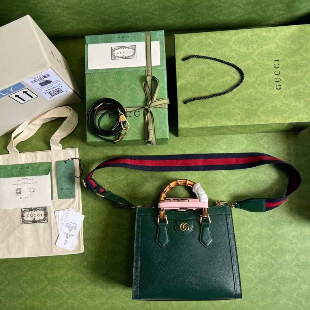 Gucci Diana small tote bag 702721 Green