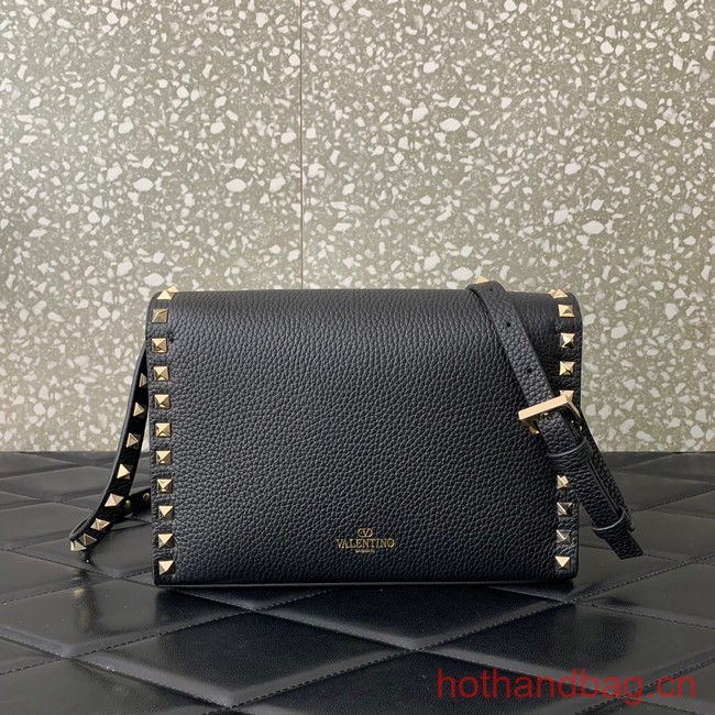 VALENTINO GARAVANI Loco Calf leather bag 0322 black