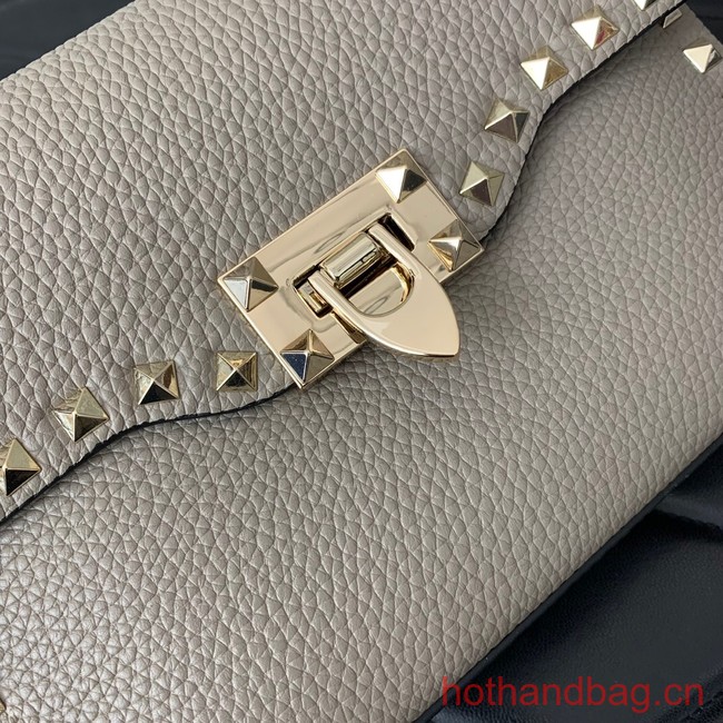 VALENTINO GARAVANI Loco Calf leather bag 0322 gray