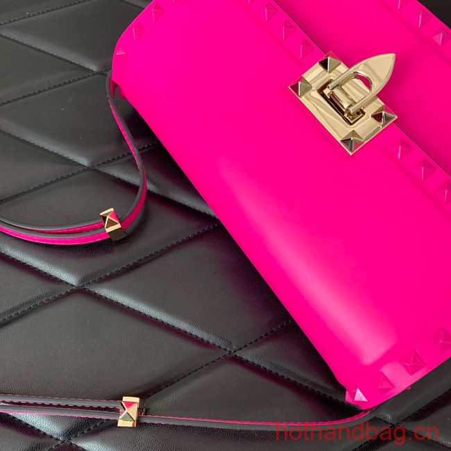 VALENTINO GARAVANI ROCKSTUD23 calfskin bag AZS098 pink