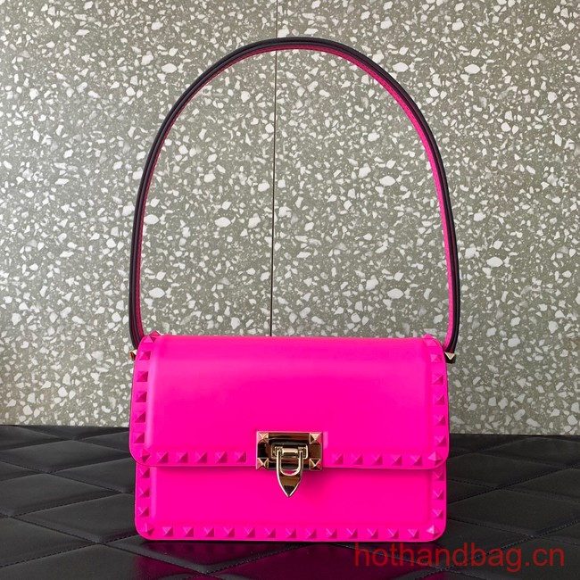 VALENTINO GARAVANI ROCKSTUD23 calfskin bag AZS098 pink