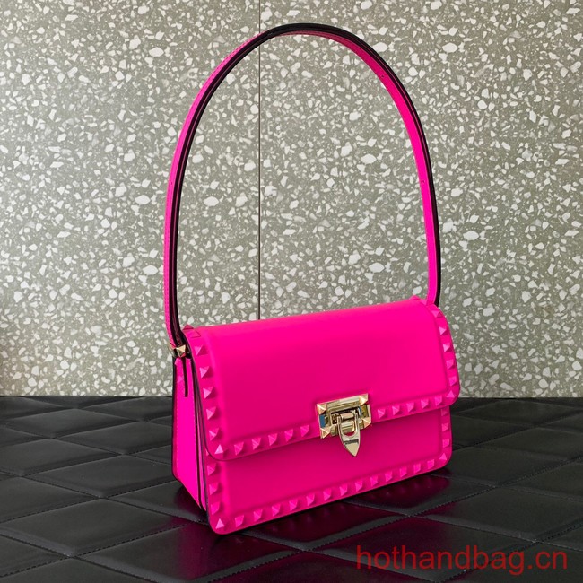 VALENTINO GARAVANI ROCKSTUD23 calfskin bag AZS098 pink