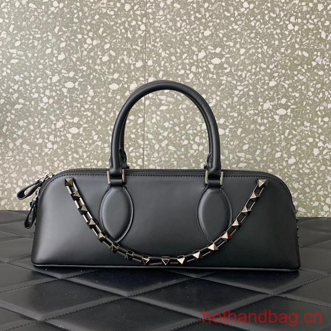 VALENTINO Rockstud calfskin bag AKSE0NO black