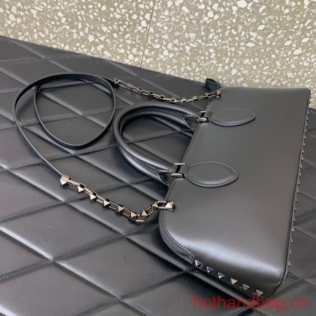 VALENTINO Rockstud calfskin bag KSE0NO black