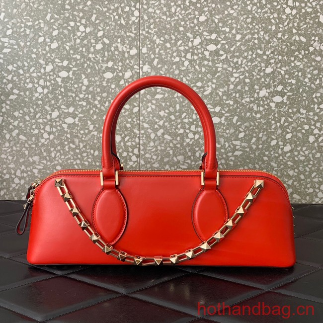 VALENTINO Rockstud calfskin bag KSE0NO red