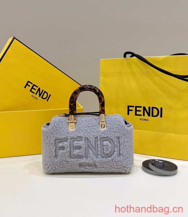 Fendi By The Way Mini Small Boston bag 8BS067 gray