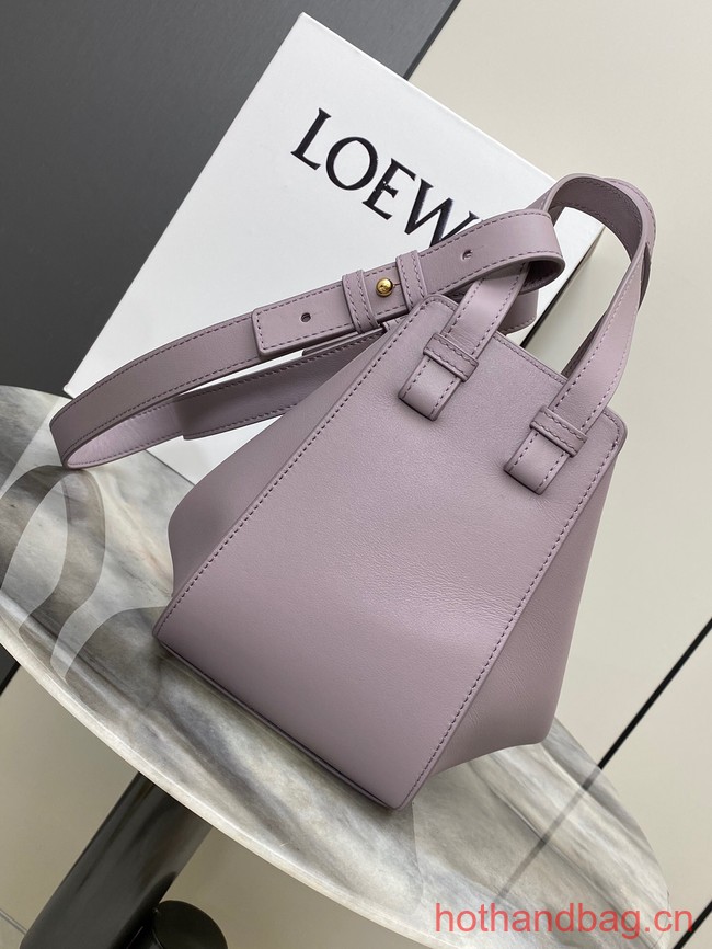 Loewe Classic Satin cow leather Hammock bag 96553 Light purple