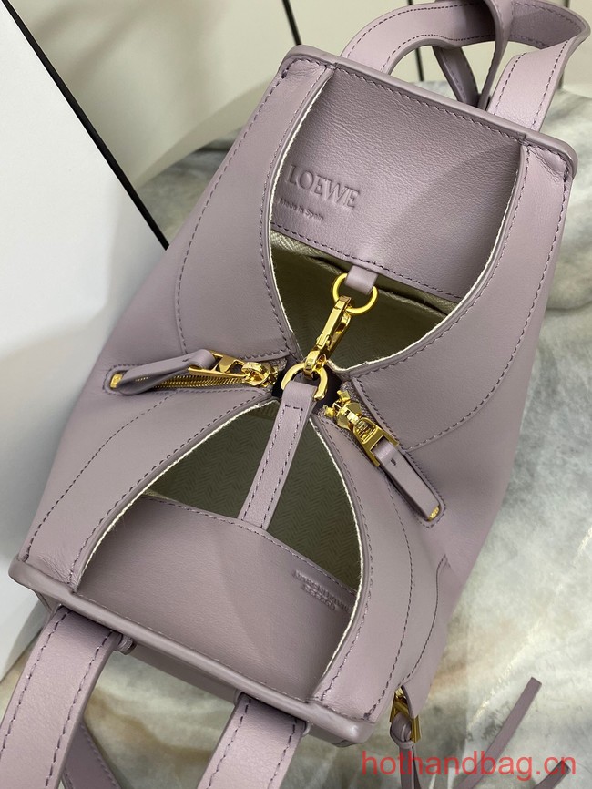 Loewe Classic Satin cow leather Hammock bag 96553 Light purple