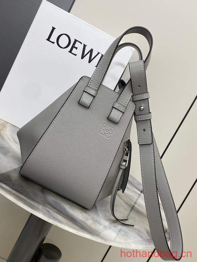 Loewe Classic Soft grain cow leather Hammock bag 46622 gray