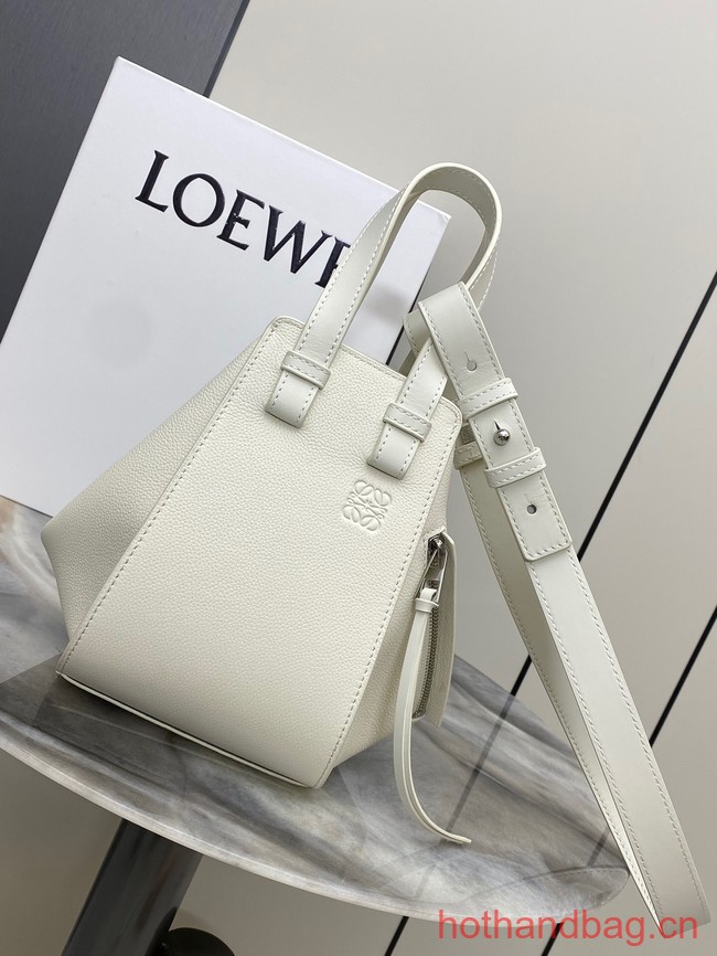 Loewe Classic Soft grain cow leather Hammock bag 46622 white