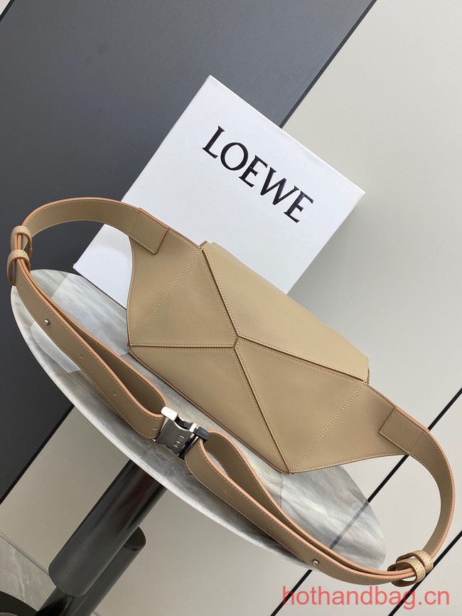 Loewe Small Classic Leather Puzzle Fanny Pack 02963 Apricot