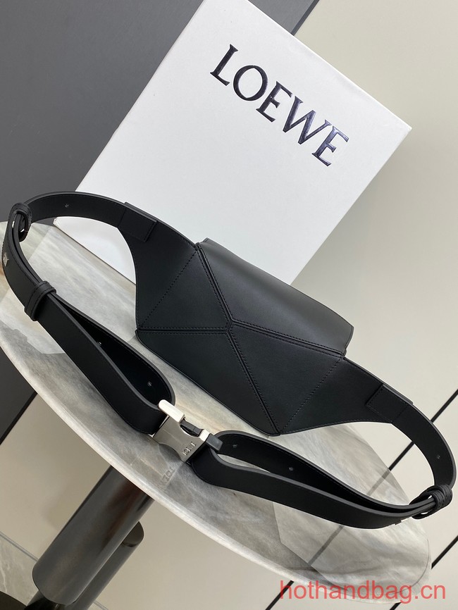 Loewe mini Classic Leather Puzzle Fanny Pack 02948 black