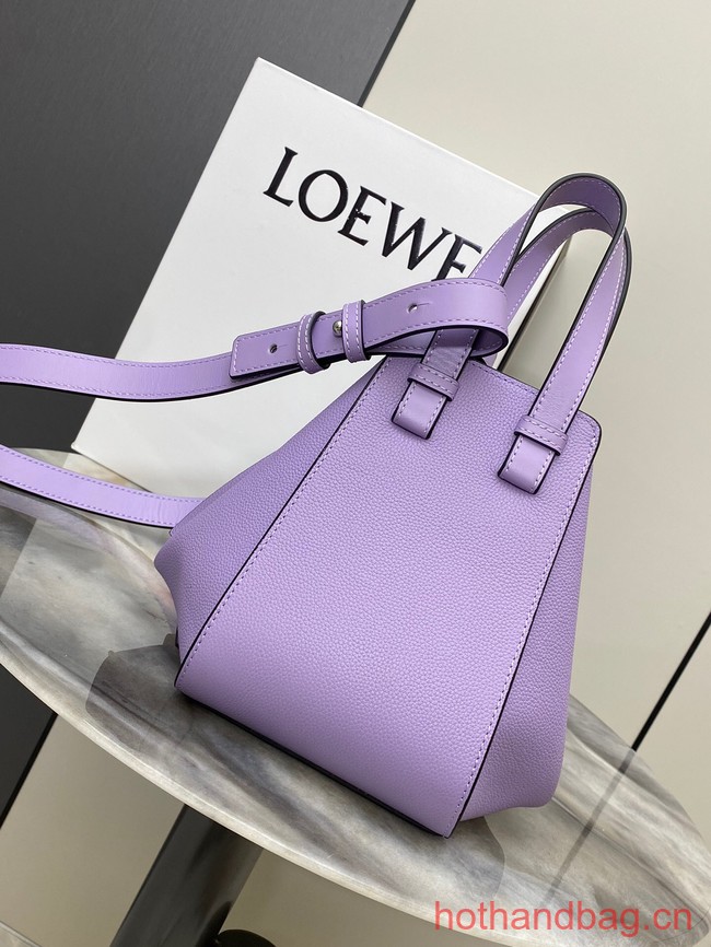 Loewe Classic Soft grain cow leather Hammock bag 46622 purple