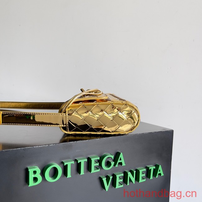 Bottega Veneta Mini Andiamo Cross-Body Bag 755545 gold