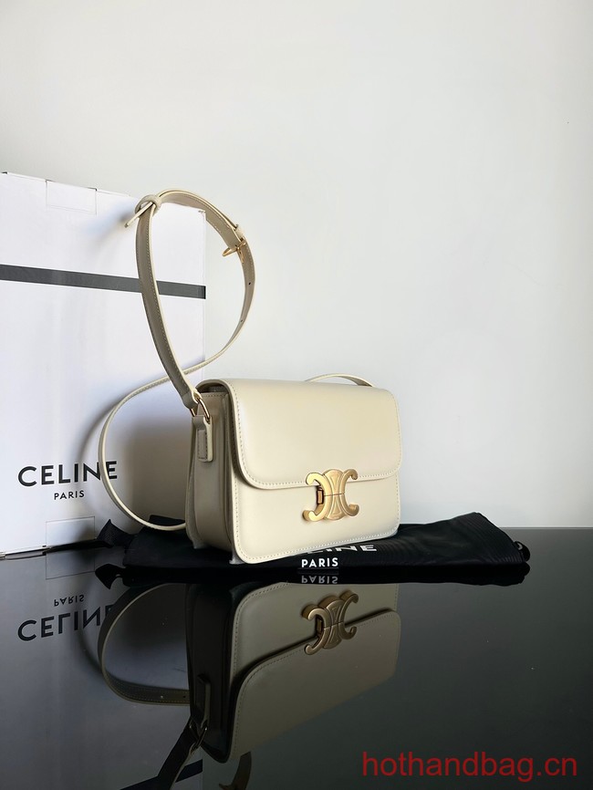 Celine TEEN TRIOMPHE BAG IN SHINY CALFSKIN 188423 NUDE