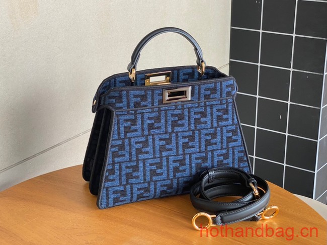 Fendi Peekaboo ISeeU Petite 8BN335 blue