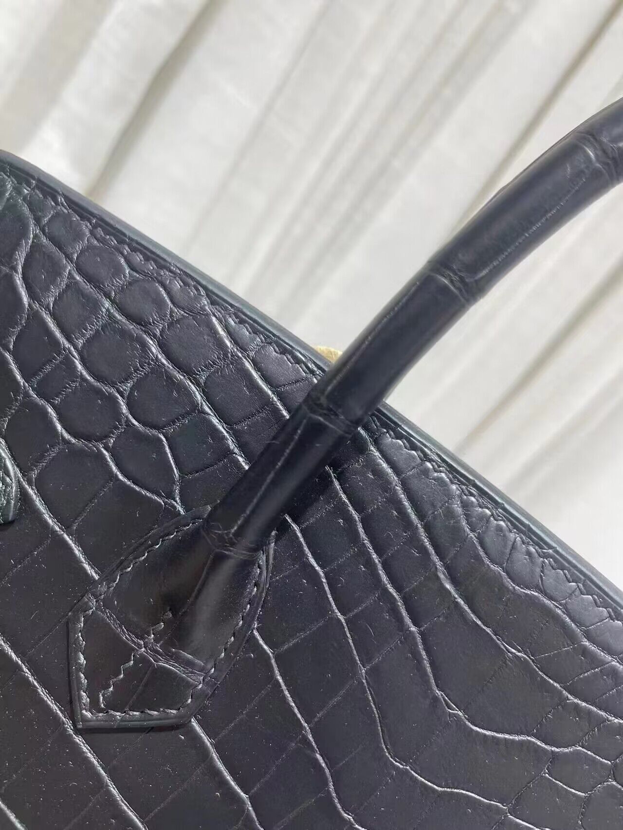 Hermes Birkin 30CM Original Crocodile Leather Bag BK30 Black