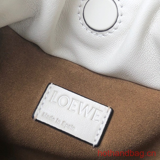 Loewe Mini Napa Leather Flamenco clutch 26941 white