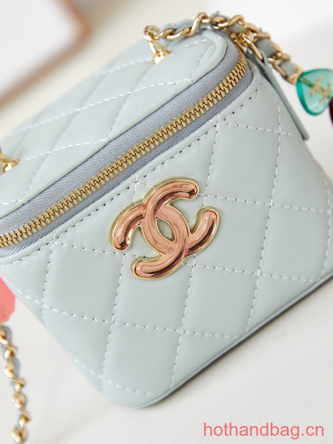 Chanel CLUTCH WITH CHAIN AP3230 light blue