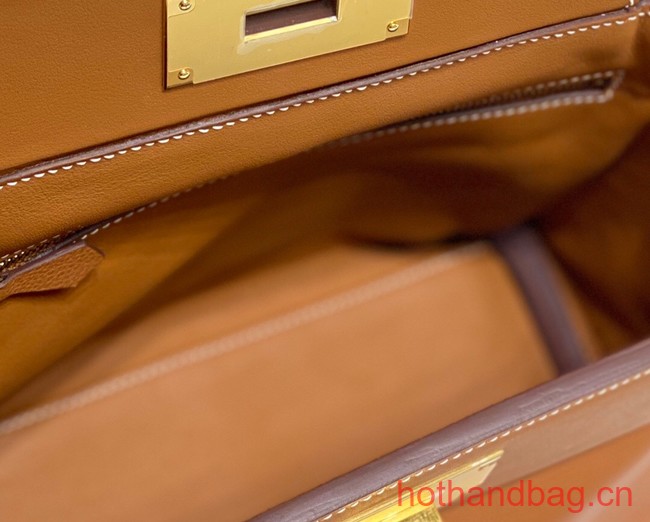 Hermes Original Togo Leather Bag H3621 brown