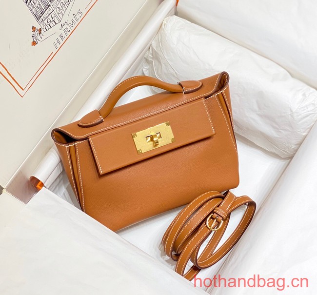 Hermes Original Togo Leather Bag H3621 brown